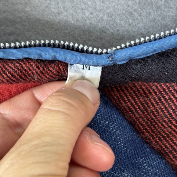 Vintage Cooper Collections Salties M Zip Off Jean Jacket Flannel Liner WPL 5924 - Picture 14 of 15